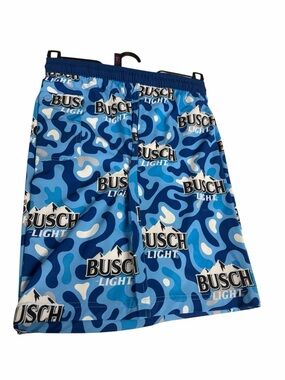 Busch Light Blue Camo Swim Shorts Brand new with tags